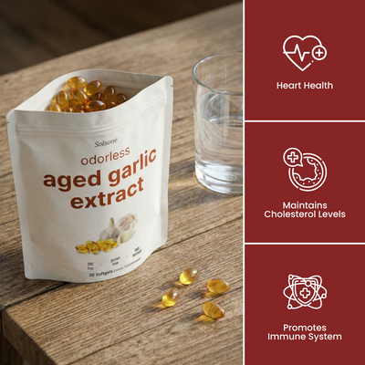 Solsone Aged Garlic Extract – 7500mg Softgels